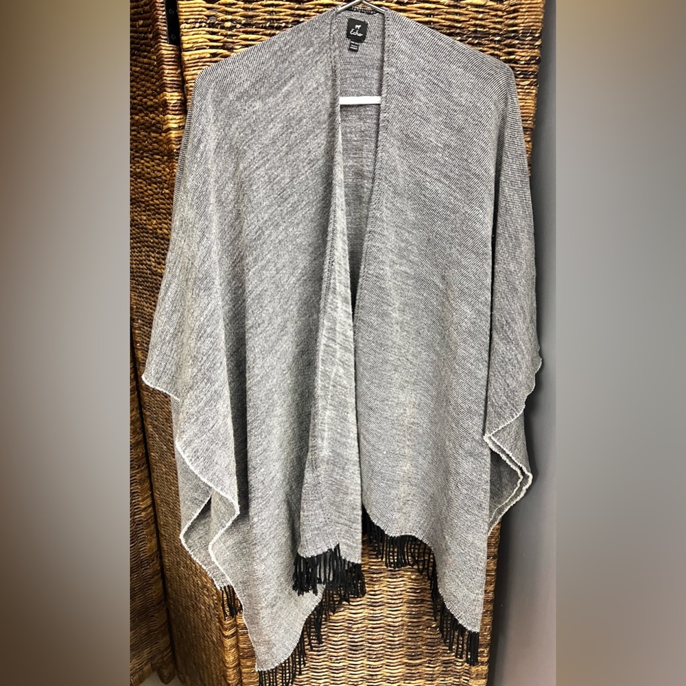Echo - Womens fringed bottom sweater overlay, One Size, 100% Acrylic